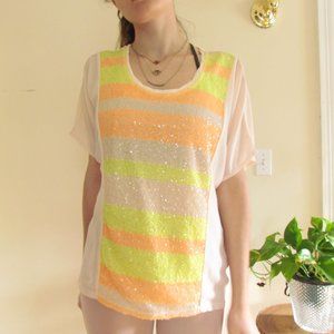 Pastel Color Blocked Top